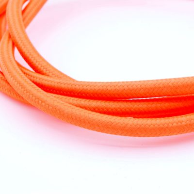 Een afbeelding van een Oranje textielsnoer